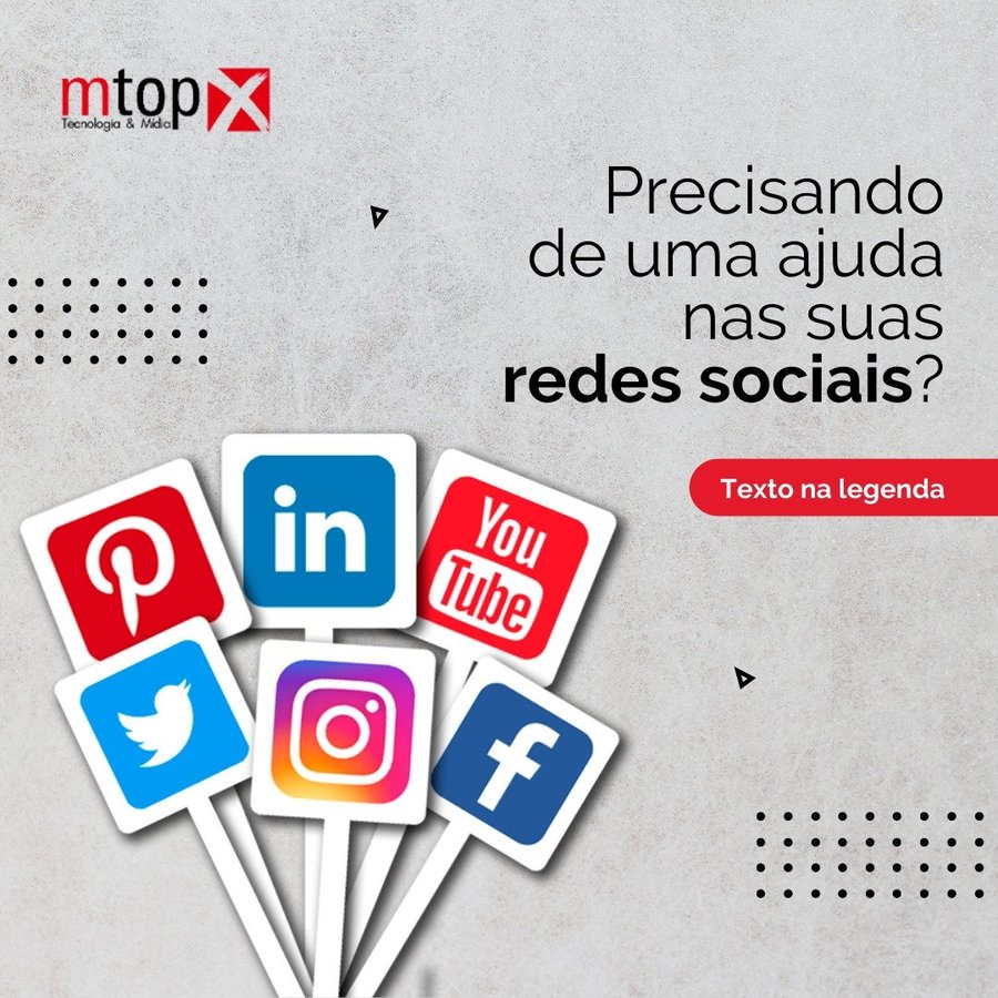 Precisando de ajuda nas suas redes sociais?