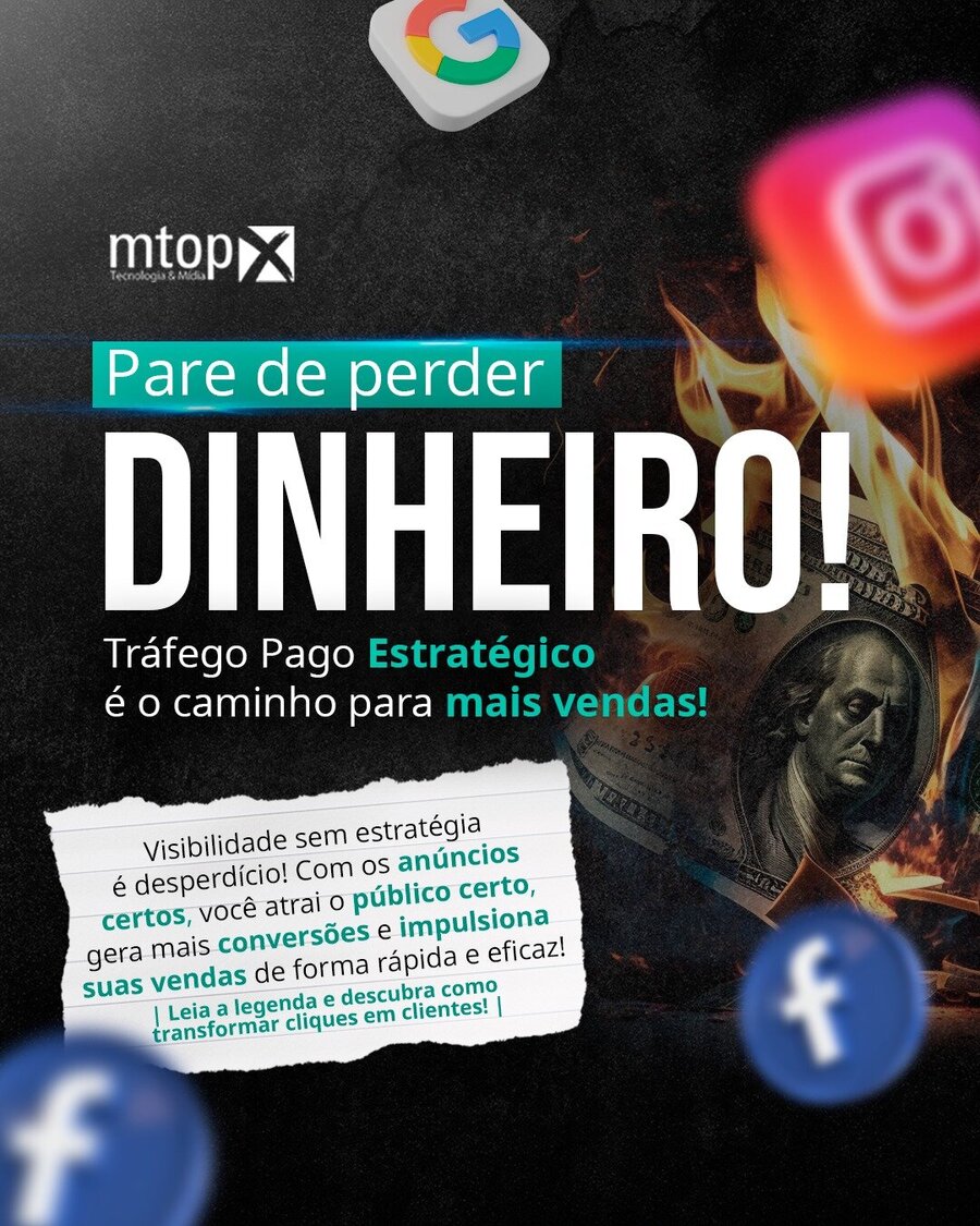 Pare de perder dinheiro! tráfego pago Estratégico é o caminho para mais vendas!