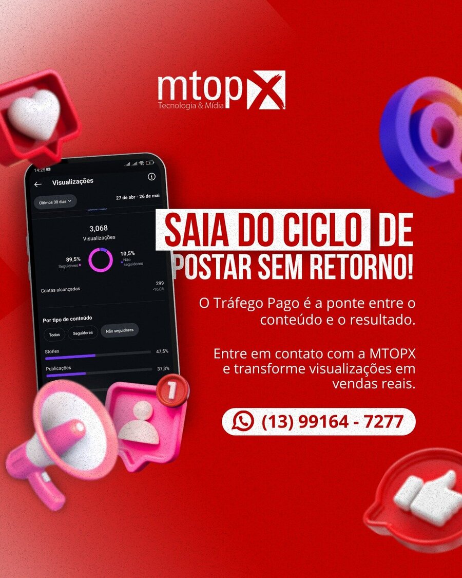 Saia do ciclo de postar sem retorno!
