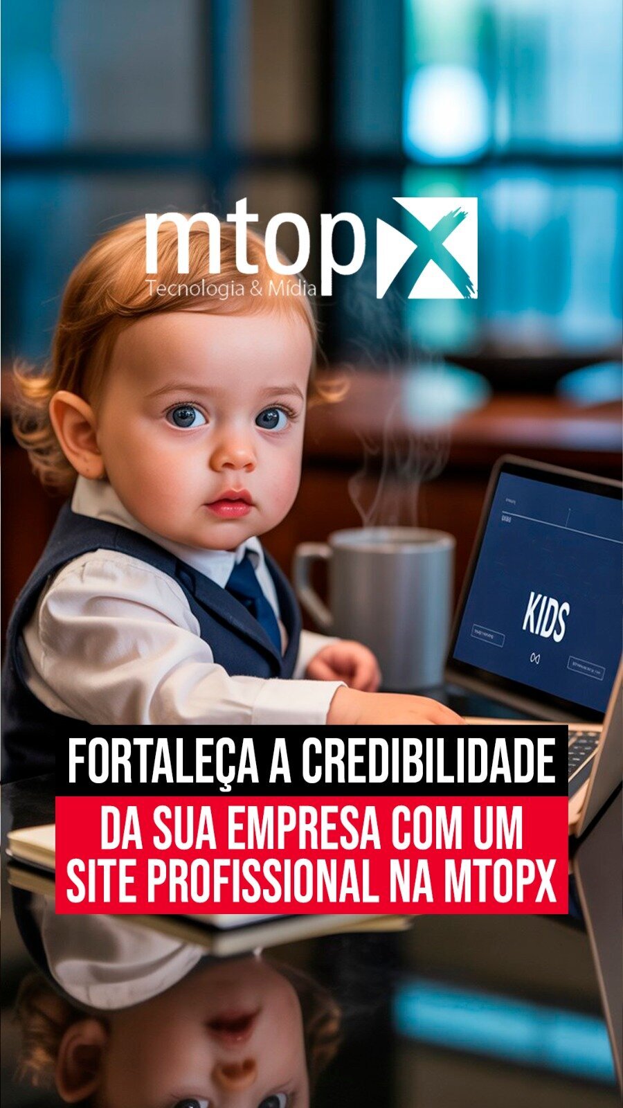 Fortaleza e credibilidade com um Site Profissional da MTOPX