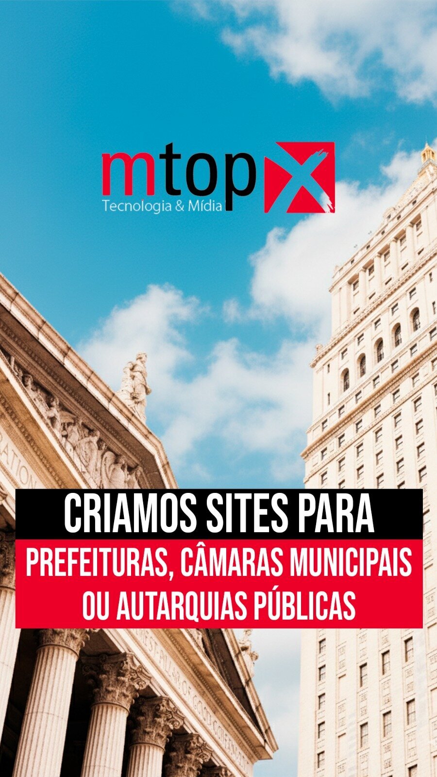 Criamos Sites para Prefeituras, Câmaras Municipais e Autarquias Públicas