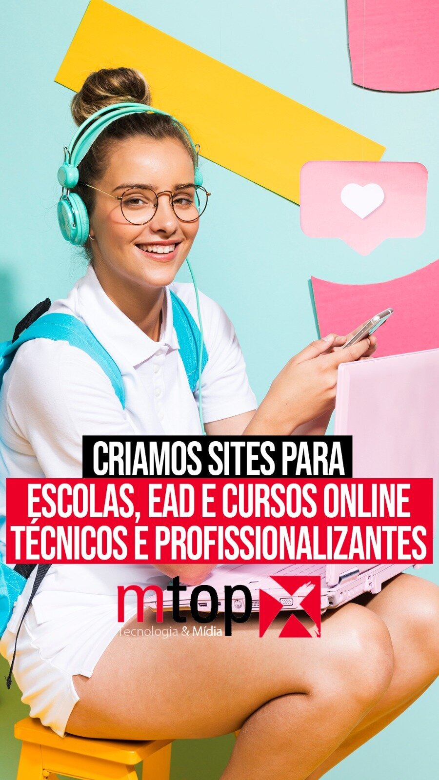 Criamos Sites para Escolas, EAD e Cursos