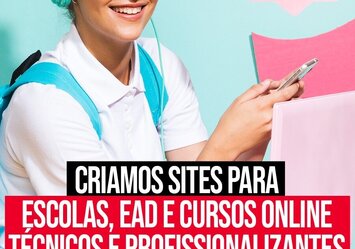Criamos Sites para Escolas, EAD e Cursos