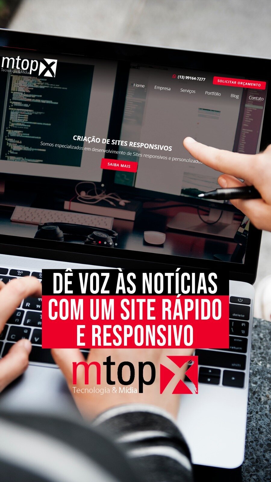 Dê voz as notícias com um site rápido e responsivo